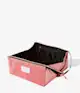The Flat Lay Co. - Open Flat Makeup Box Bag in Pink Velvet