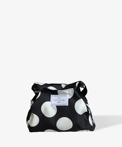 The Flat Lay Co. - Full Size Drawstring Makeup Bag in Double Spots