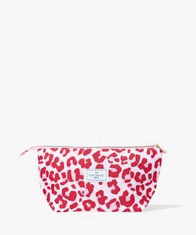 The Flat Lay Co. - Essential Pouch in Pink Leopard