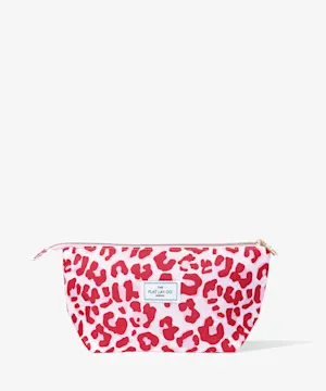 theflatlayco Essential Pouch in Pink Leopard