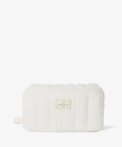 The Flat Lay Co. - Marshmallow Open Flat Box Bag in Vanilla