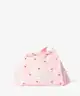 The Flat Lay Co. - Drawstring Makeup Bag in Sweet Pink Hearts Parachute