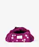 The Flat Lay Co. - Drawstring Makeup Bag in Embroidered Daisy Plum Velvet