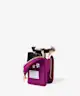 The Flat Lay Co. - Brush Holder in Embroidered Daisy Plum Velvet