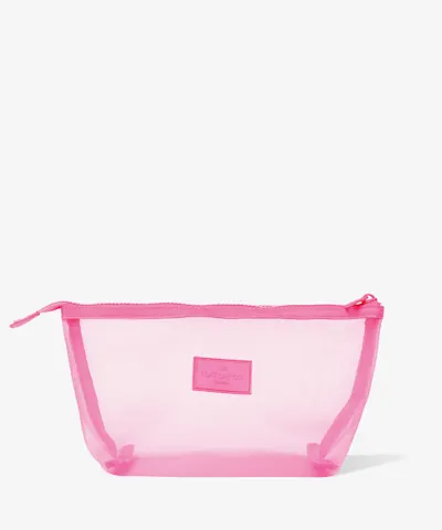 The Flat Lay Co. - Essential Makeup Pouch Pink Mesh