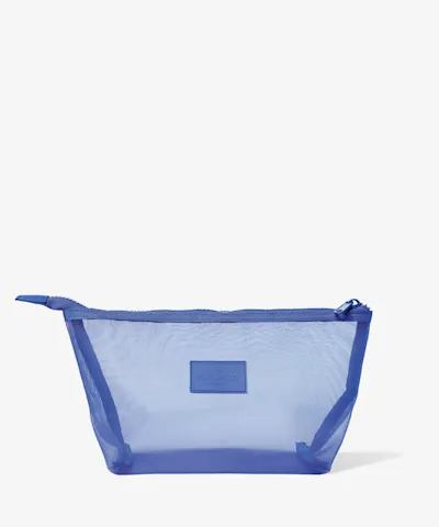 The Flat Lay Co. - Essential Makeup Pouch Blue Mesh
