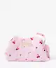 The Flat Lay Co. - Drawstring Makeup Bag - Pink Cherries & Bows