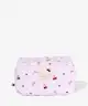 The Flat Lay Co. - Marshmallow Makeup Box Bag - Pink Cherries & Bows