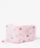 The Flat Lay Co. - Marshmallow Makeup Box Bag - Pink Cherries & Bows