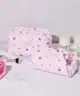The Flat Lay Co. - Marshmallow Makeup Box Bag - Pink Cherries & Bows