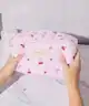 The Flat Lay Co. - Marshmallow Makeup Box Bag - Pink Cherries & Bows