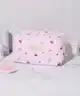 The Flat Lay Co. - Marshmallow Makeup Box Bag - Pink Cherries & Bows