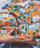 The Flat Lay Co. - Marshmallow Flat Lay Makeup Box Bag - Mediterranean Oranges