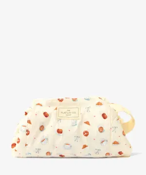 The Flat Lay Co. Parachute Drawstring Flat Lay Makeup Bag - Patisserie