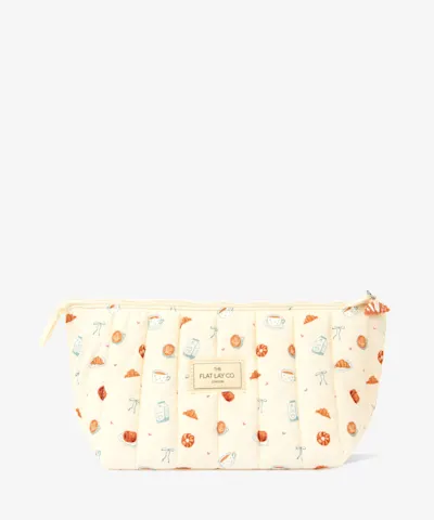 The Flat Lay Co. - Marshmallow Essential Makeup Pouch - Patisserie