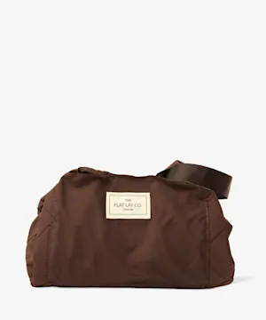The Flat Lay Co. Drawstring Flat Lay Makeup Bag - Espresso