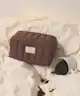 The Flat Lay Co. - Marshmallow Flat Lay Makeup Box Bag - Espresso