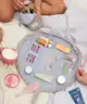 The Flat Lay Co. - Drawstring Flat Lay Makeup Bag - Cozy Cotton Grey