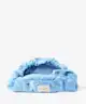 The Flat Lay Co. - Drawstring Flat Lay Makeup Bag - Ditsy Bows Blue Embroidered Velvet