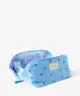 The Flat Lay Co. - Flat Lay Makeup Box Bag - Ditsy Bows Blue Embroidered Velvet