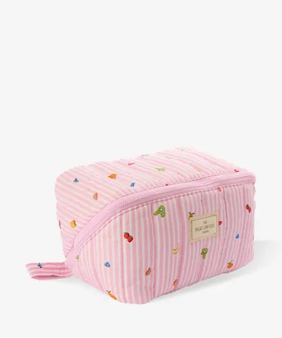 The Flat Lay Co. - Marshmallow Flat Lay Makeup Box Bag - Frutas
