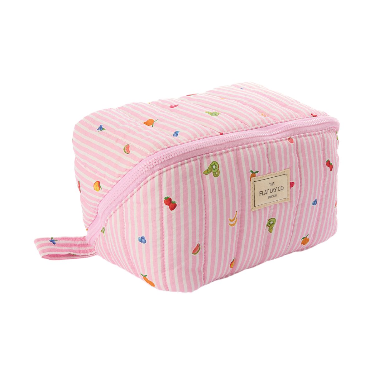 The Flat Lay Co. Marshmallow Flat Lay Makeup Box Bag - Frutas