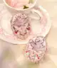 Flower Knows - Violet Strawberry Rococo Embossed Blush