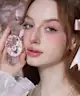 Flower Knows - Violet Strawberry Rococo Embossed Blush