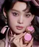 Flower Knows - Violet Strawberry Rococo Embossed Blush