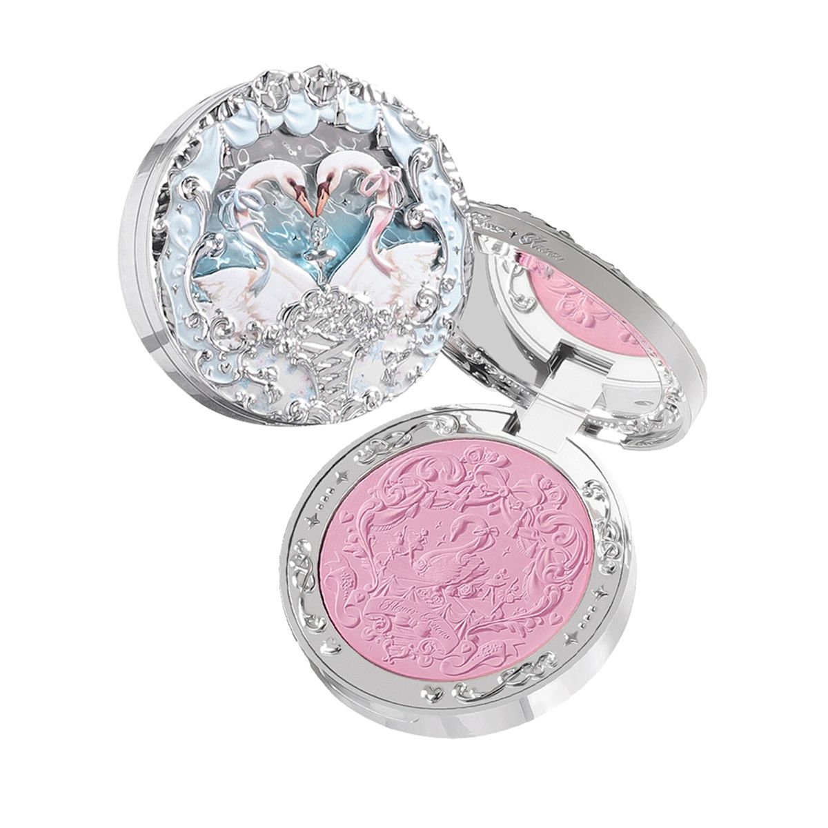 Flower Knows Swan Ballet Embossed Blush 03 Silky Ribbon