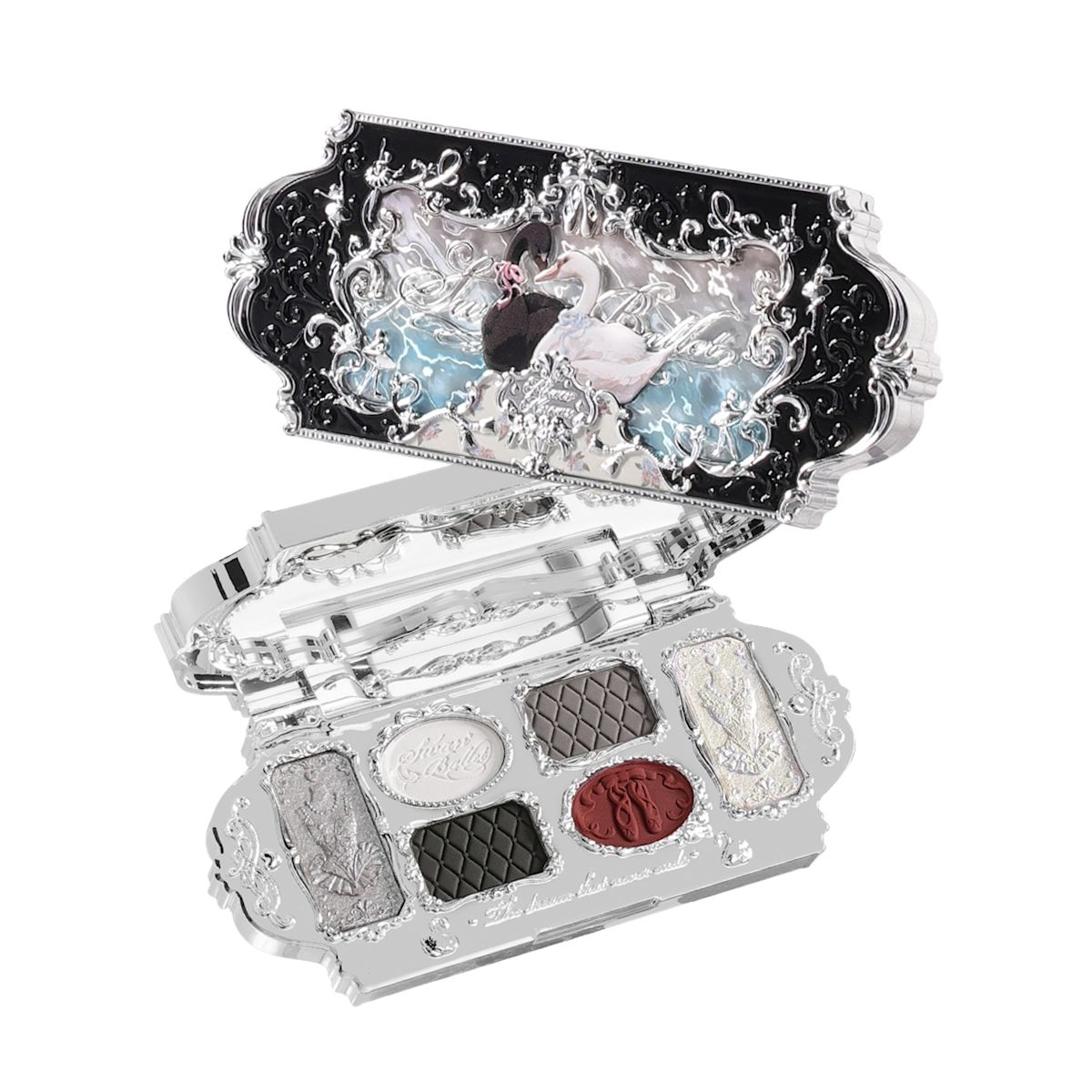 Flower Knows - 6 Shade Eyeshadow Palette - #02 Black Swan #02 Black Swan - 6.5g
