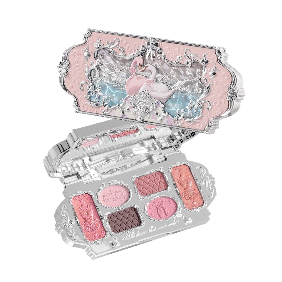 Flower Knows - 6 Shade Eyeshadow Palette - #03 Pink Swan #03 Pink Swan - 6.5g