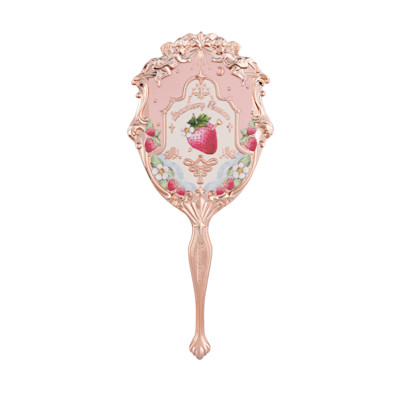Flower Knows Strawberry Rococo Hand Mirror Strawberry Rococo Series Hand Mirror Soft Pink