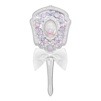 Flower Knows - Shell's Jewel Hand Mirror - 3 Colors #Pearly White - 1pcs