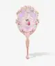 Flower Knows - Violet Strawberry Rococo Hand Mirror