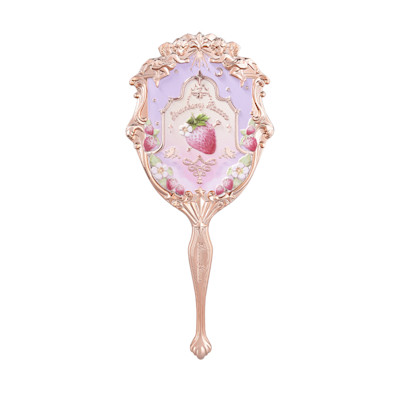 Flower Knows Violet Strawberry Rococo Hand Mirror