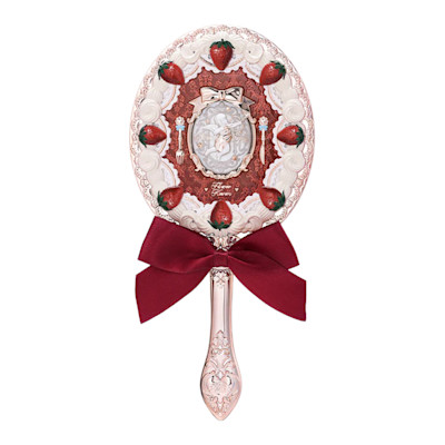 Flower Knows Strawberry Cupid Collection Hand Mirror Red Velvet
