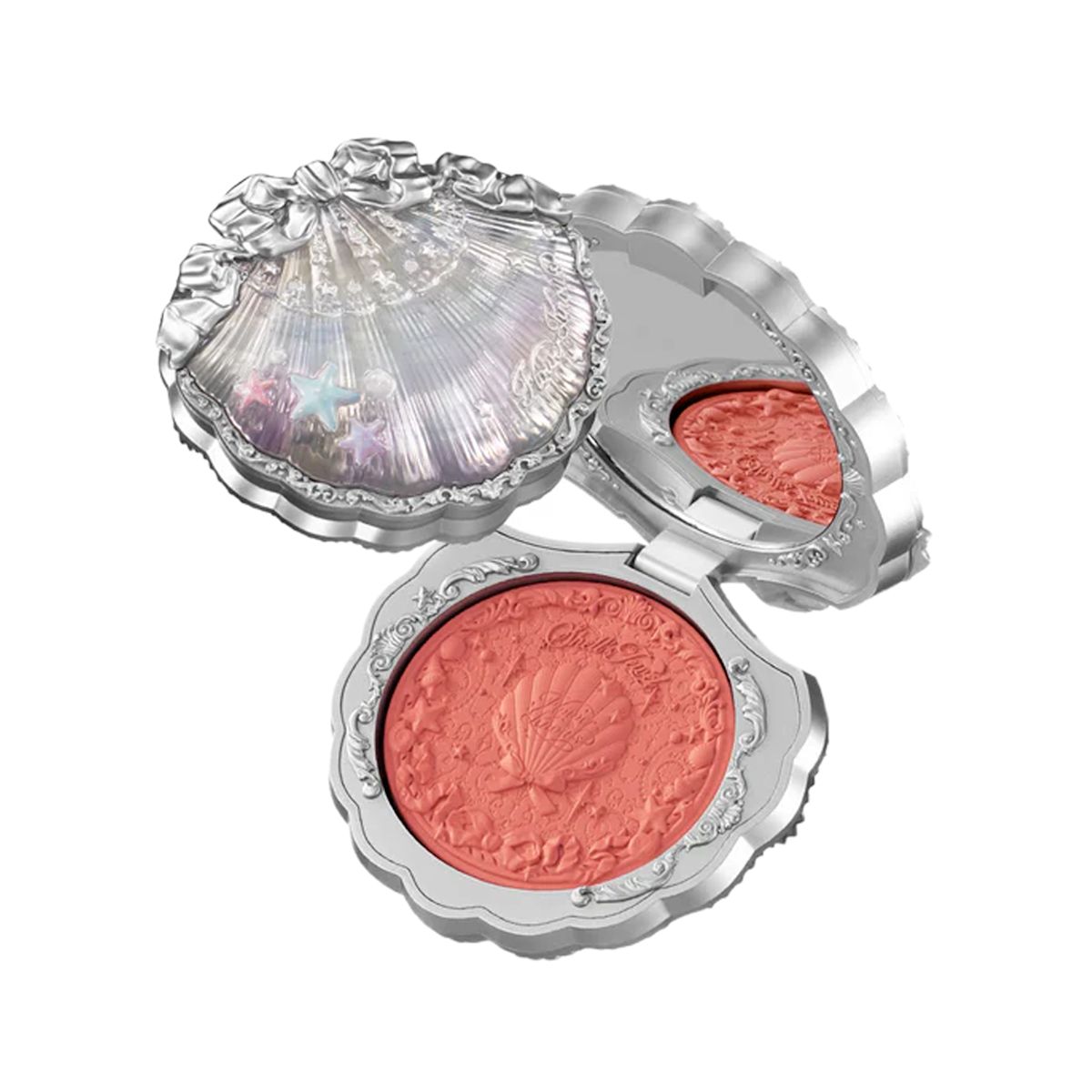 Flower Knows - Shell's Jewel Silk Satin Blush - 5 Colors #S01 Sunkissed Coral - 5g