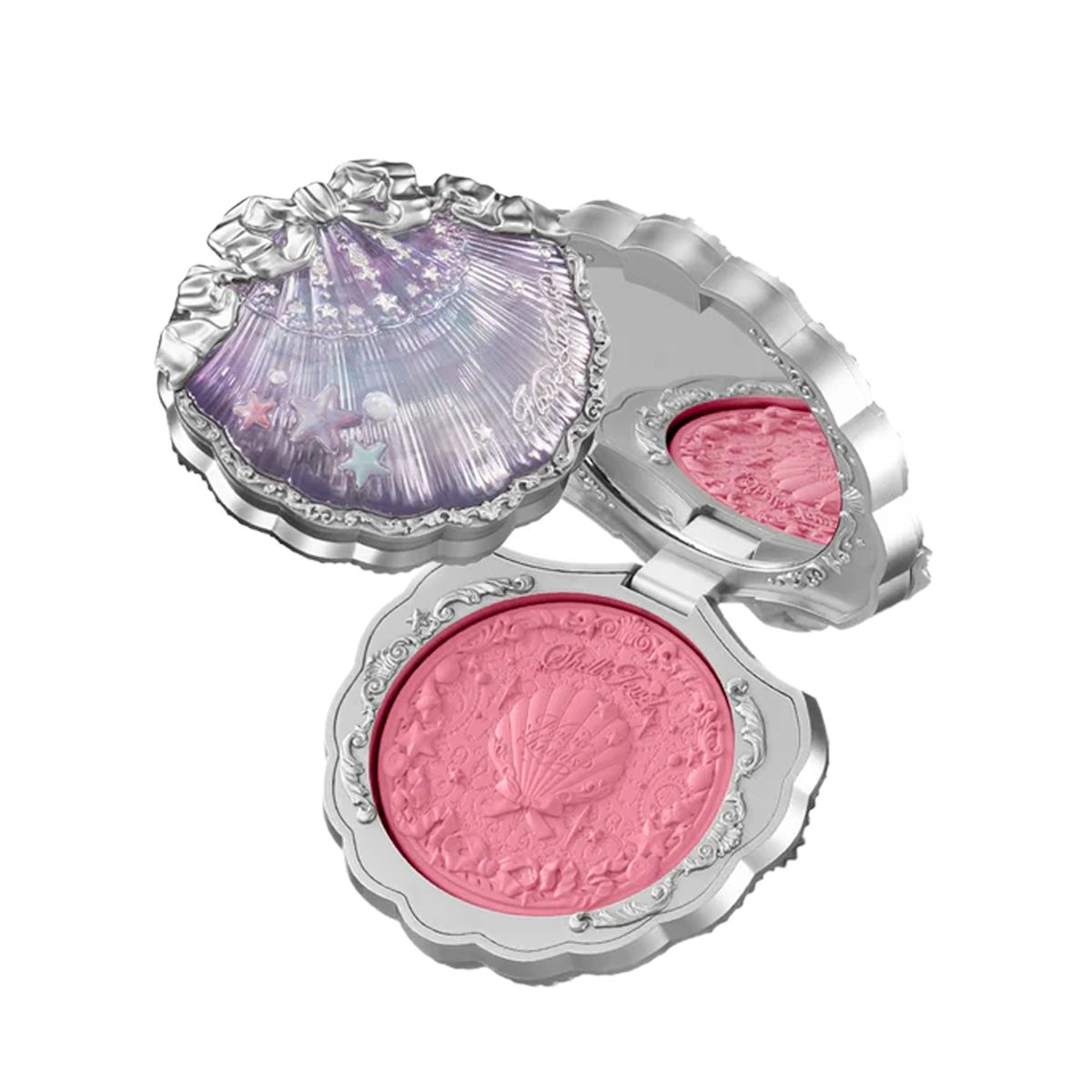 Flower Knows - Shell's Jewel Silk Satin Blush - 5 Colors #S02 Luna Pearl - 5g