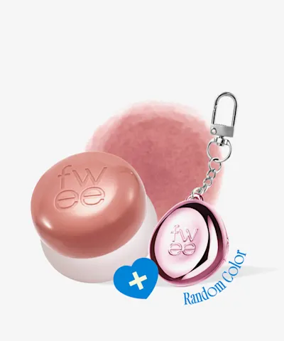 fwee - Lip & Cheek Blurry Pudding Pot + Pendant Keyring