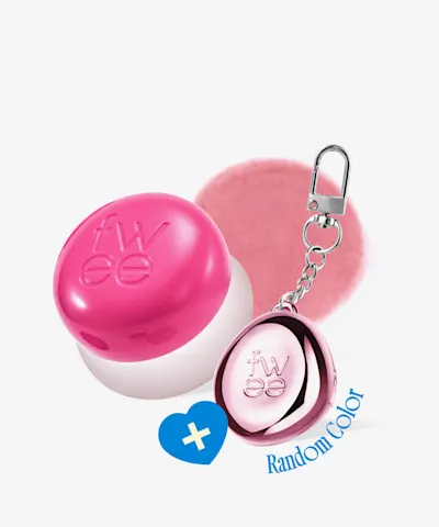 fwee - Lip & Cheek Blurry Pudding Pot + Pendant Keyring