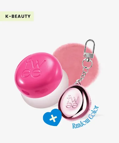 fwee - Lip & Cheek Blurry Pudding Pot + Pendant Keyring