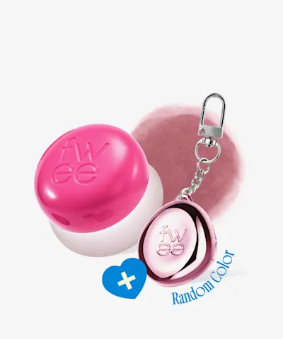 fwee - Lip & Cheek Blurry Pudding Pot + Pendant Keyring