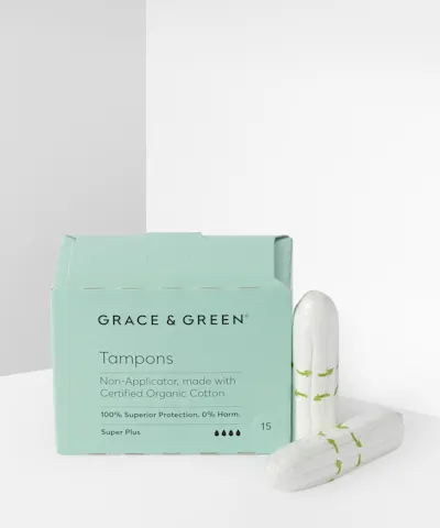 Grace And Green - Non-Applicator Tampons Super Plus