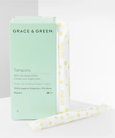 Grace And Green - Organic Applicator Tampons - Regular