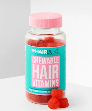 Vitaminas para el cabello masticables Hairburst Hearts - 60 cápsulas