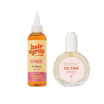Hair Syrup Rapunzel & Rose Bloom Leave-in Oil Duo