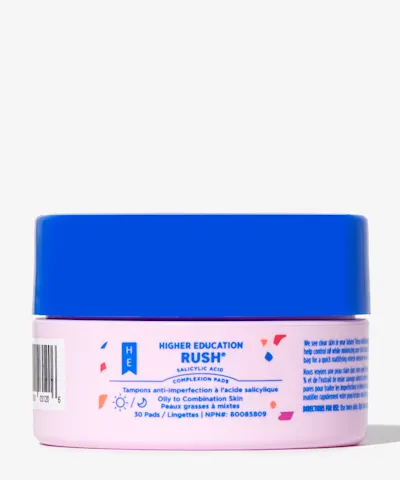 Higher Education Skincare - Rush Salicylic Acid Complexion Pads