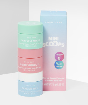 I DEW CARE Mini Scoops  Wash Off Face and Body Clay Mask Skin Care Trio