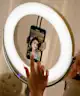 Ilios Lighting - Beauty Ring All in One Mirror and Ring Light